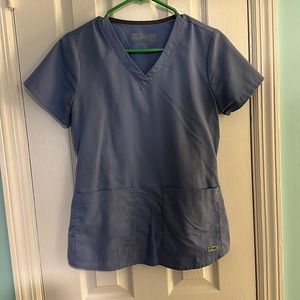 Greys anatomy ceil blue scrub set.